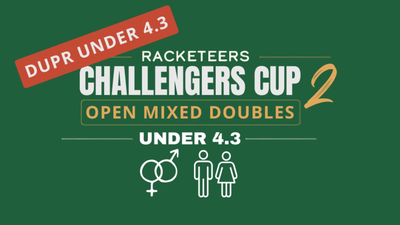 The Challengers CUP - Open Mixed Doubles Under 4.3