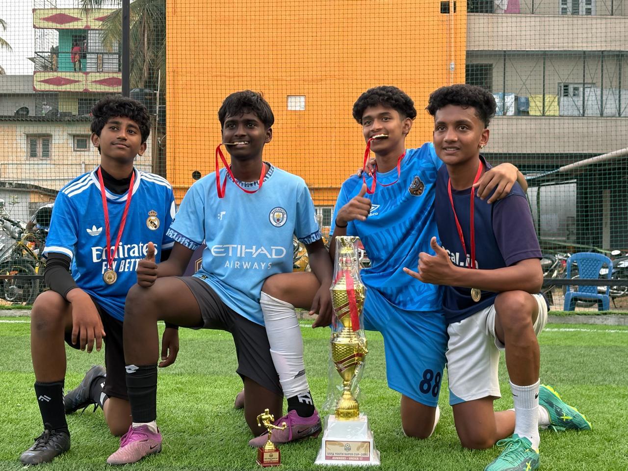 Racketeers — Youth football tournament winners